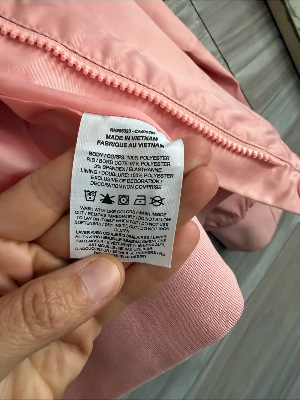 Nike Pink Satin Varsity Bomber Jacket with Red Letter Patch Girls XL